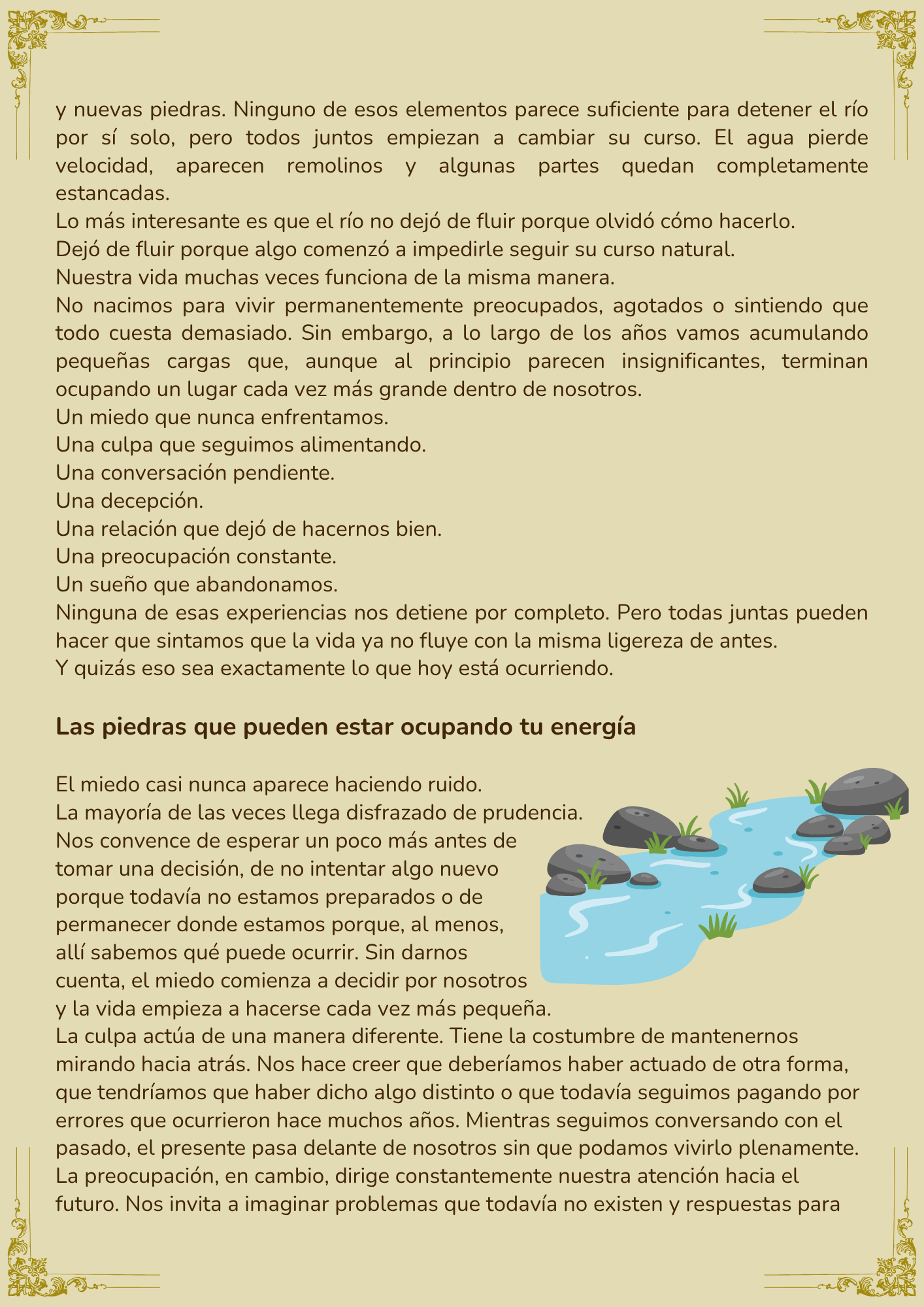 Página del Cuaderno de Sanación