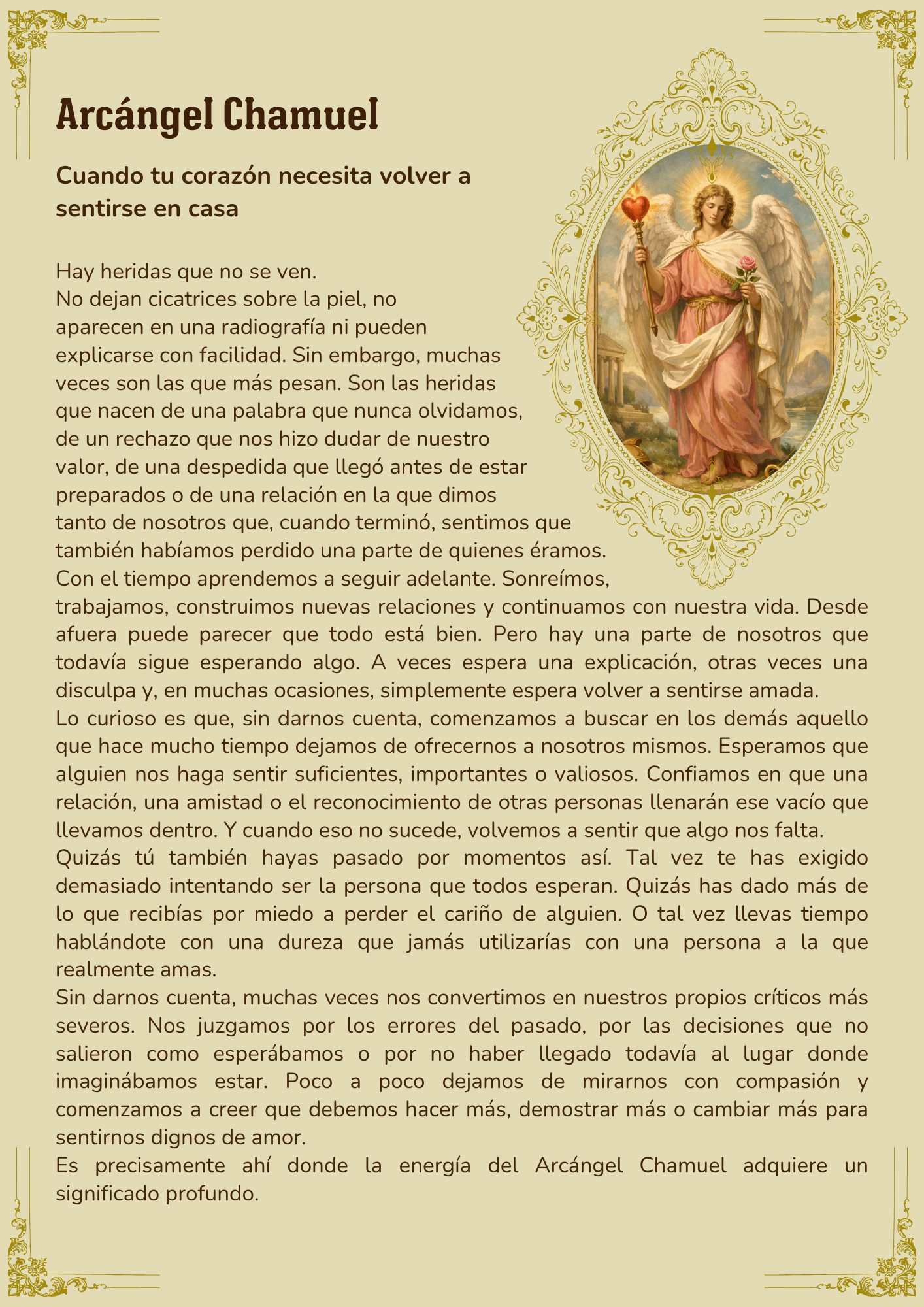 Página del Cuaderno de Sanación