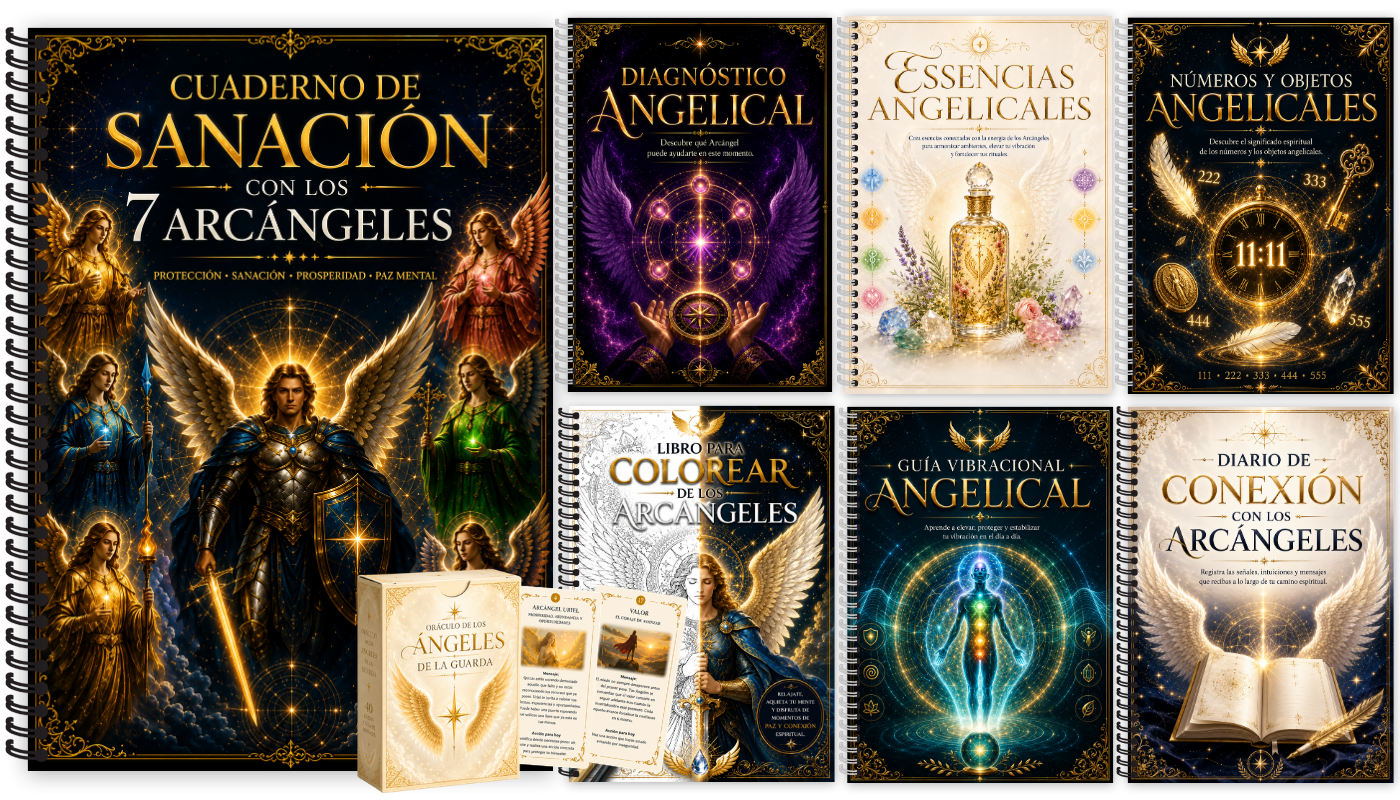Kit completo - Cuaderno de Sanación con los 7 Arcángeles y bonos