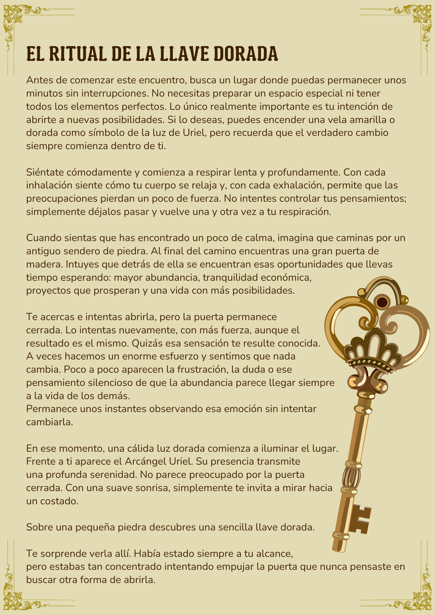 Página del Cuaderno de Sanación