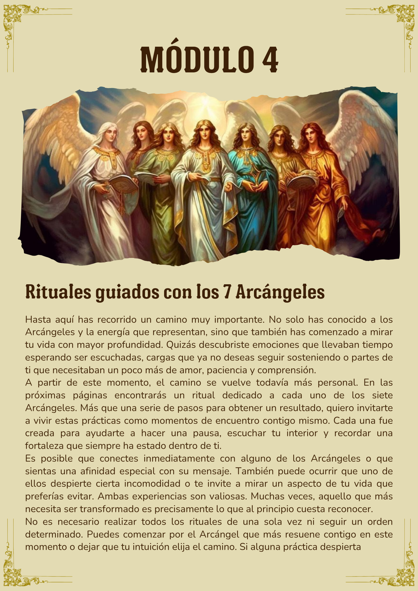 Página del Cuaderno de Sanación